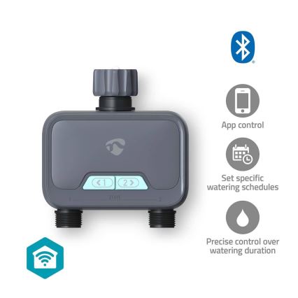 Ūdens plūsmas regulators 4xAA Wi-Fi Tuya IP54