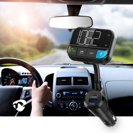 FM auto raidītājs ar brīvroku funkciju