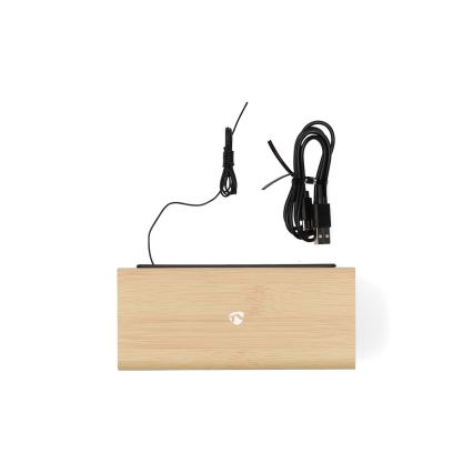 Koka digitālais modinātājs ar LED displeju un termometru 5V/1xCR2032