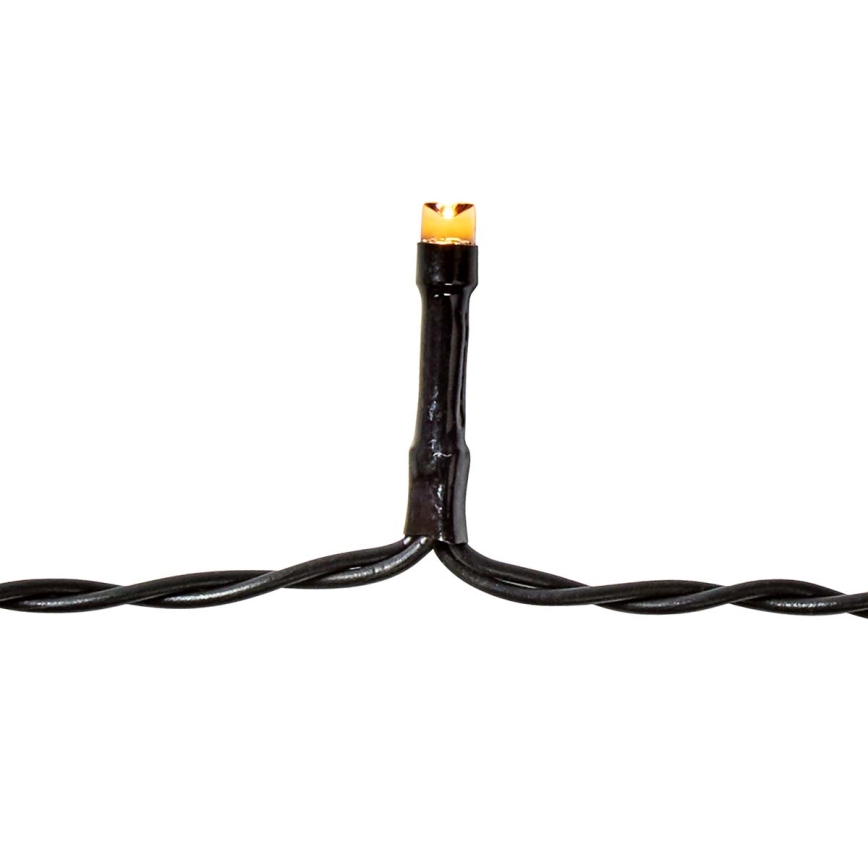 LED āra virtene 96xLED/7 režīmi/3xAA 7,7m IP44 siltā balta