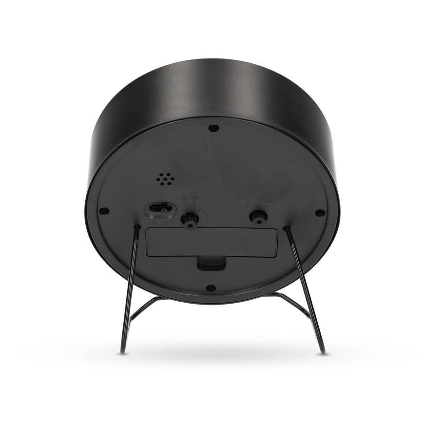 Analogais modinātājs 1xAA melns