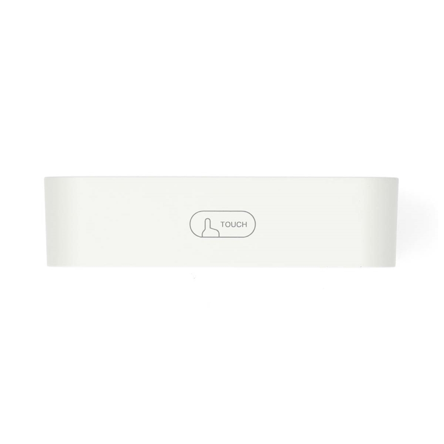 Digitālais pulkstenis ar modinātāju, termometru un higrometru, 2xAA, balts