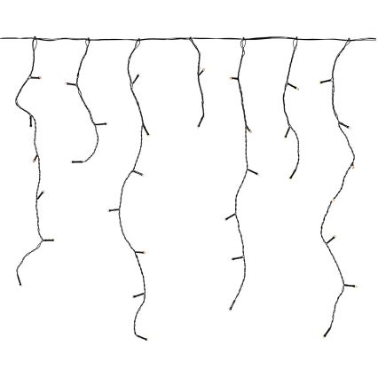LED āra aizkars 180xLED/7 funkcijas 10,9m IP44 silti balta