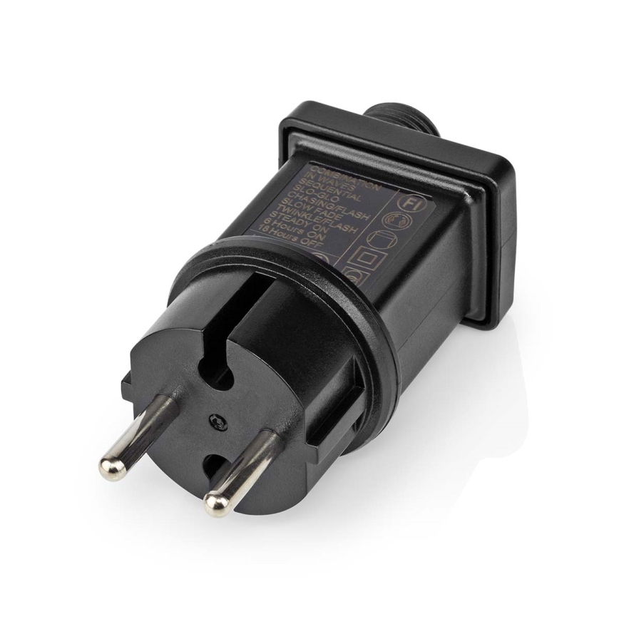 LED āra aizkars 180xLED/7 funkcijas 10,9m IP44 silti balta