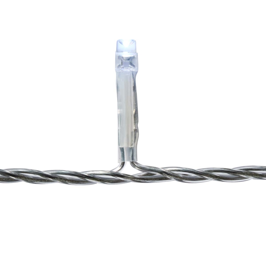 LED āra Ziemassvētku aizkars 180xLED/7 funkcijas 10,9m IP44 auksti balta
