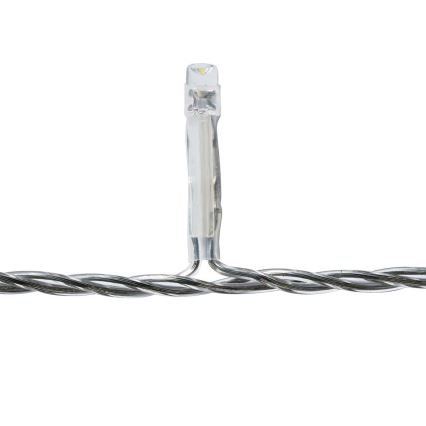 LED āra Ziemassvētku aizkars 180xLED/7 funkcijas 10,9m IP44 auksti balta