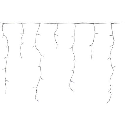 LED āra aizkars 360 LED/7 funkcijas 14m IP44 auksti balta