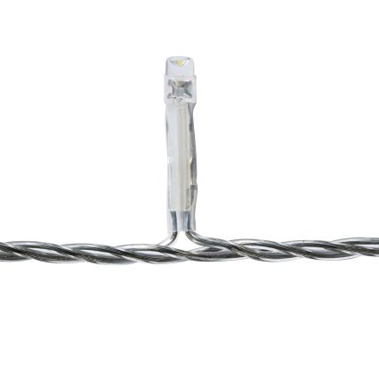 LED āra aizkars 360 LED/7 funkcijas 14m IP44 auksti balta