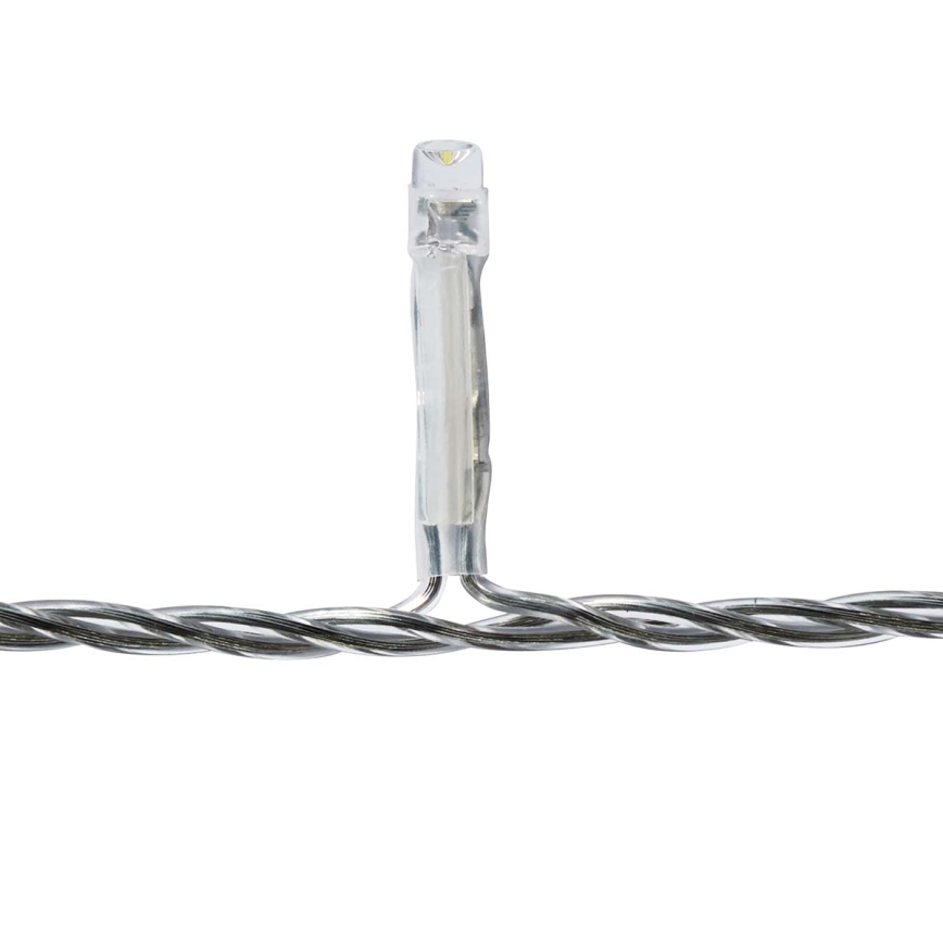 LED āra aizkars 360 LED/7 funkcijas 14m IP44 auksti balta