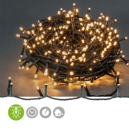 LED āra Ziemassvētku virtene 720xLED/7 funkcijas 57m IP44 siltā balta