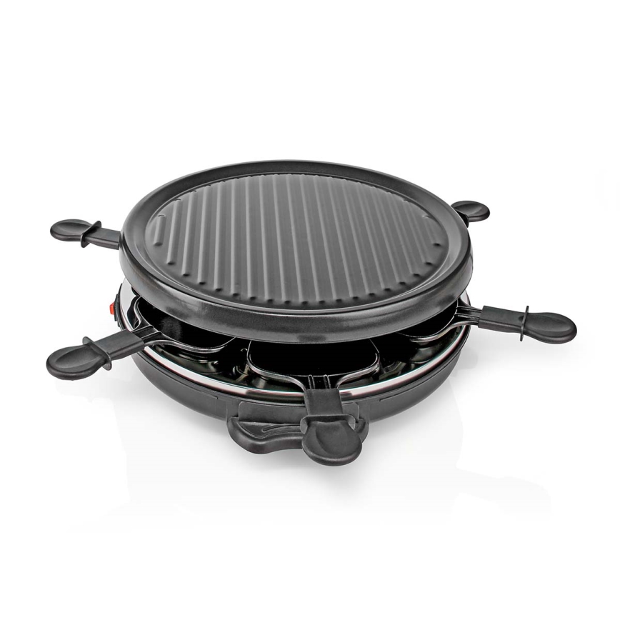 Nedis FCRA210FBK6 - Raclette grils ar piederumiem 800W/230V