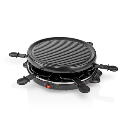 Nedis FCRA210FBK6 - Raclette grils ar piederumiem 800W/230V