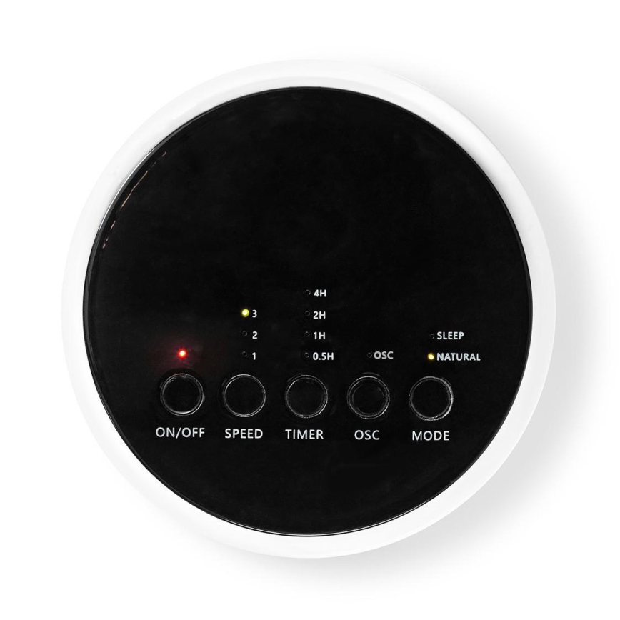 Grīdas ventilators 50W/230V balta + tālvadības pults