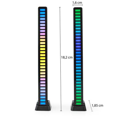 KOMPLEKTS 2x LED RGB Uzlādējama galda lampa LED/250 mAh