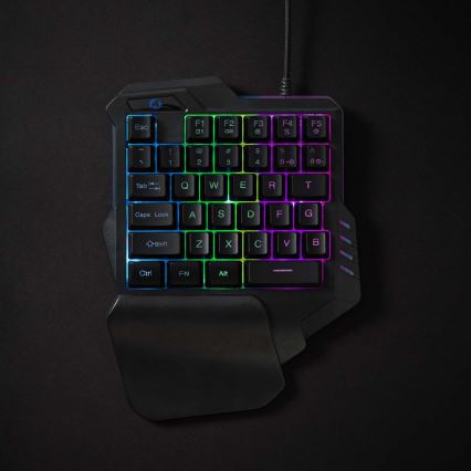 LED RGB Ar vienu roku lietojama spēļu tastatūra 5V