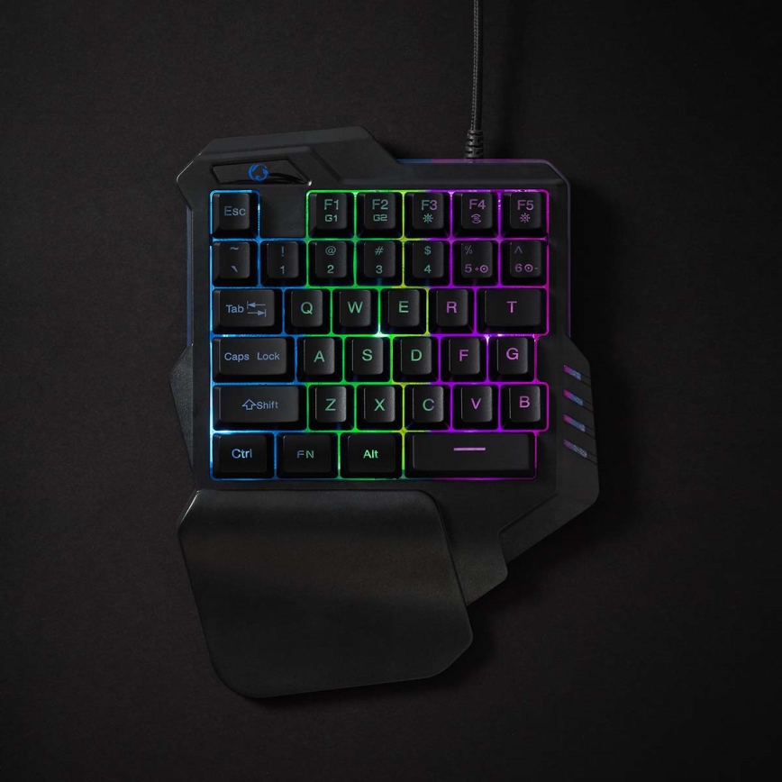 LED RGB Ar vienu roku lietojama spēļu tastatūra 5V