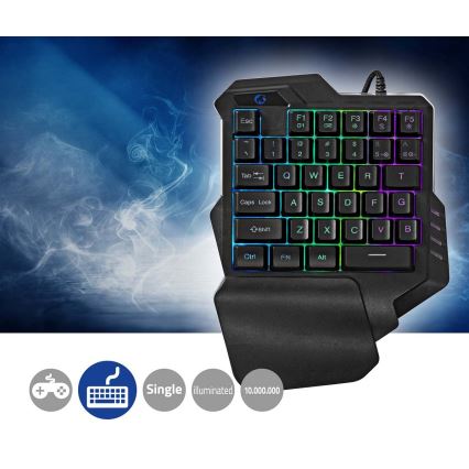 LED RGB Ar vienu roku lietojama spēļu tastatūra 5V