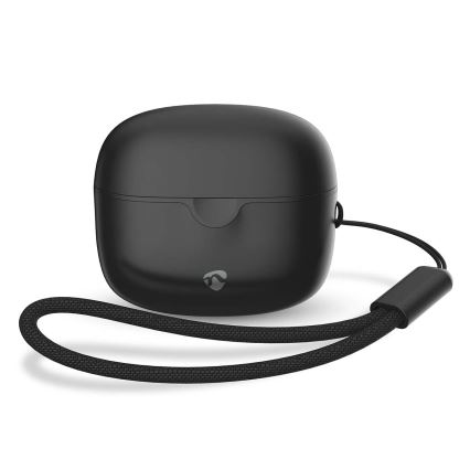 Bezvadu earphones 250 mAh + 2x 30 mAh melna