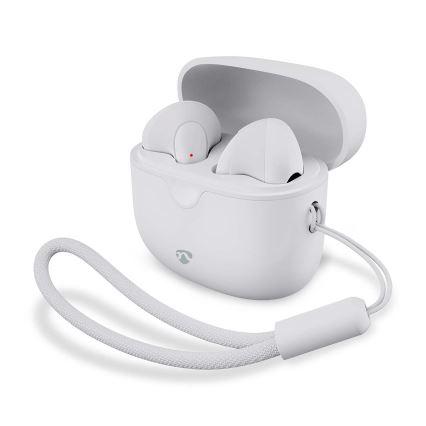 Bezvadu earphones 250 mAh + 2x 30 mAh balta