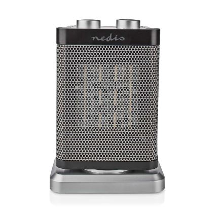 Ventilators ar keramikas sildītāju 1000/1500W/230V sudraba