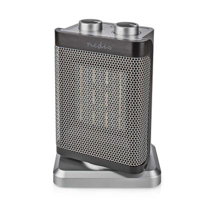 Ventilators ar keramikas sildītāju 1000/1500W/230V sudraba
