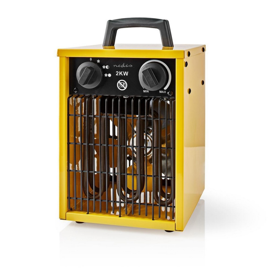 Izturīgs ventilators ar sildītāju 1000-2000W/230V IP24