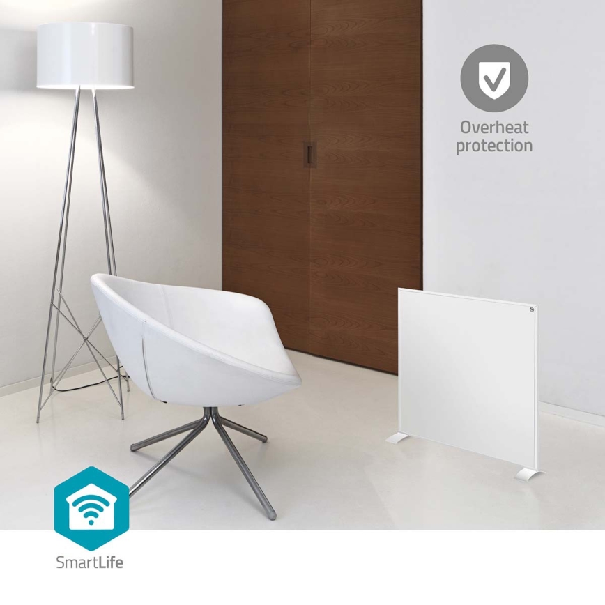 Infrasarkanais apkures panelis 350 W/230 V 59,8 x 62 cm IP44 Wi‑Fi Tuya + tālvadība