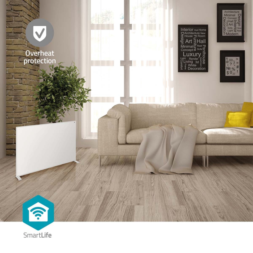 Infrasarkanais apsildes panelis 700 W/230 V 120 x 62 cm IP44 Wi‑Fi Tuya + tālvadība