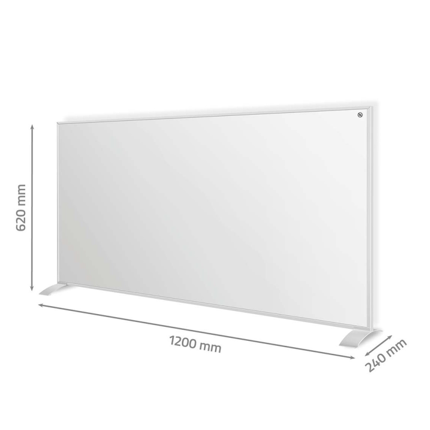 Infrasarkanais apsildes panelis 700 W/230 V 120 x 62 cm IP44 Wi‑Fi Tuya + tālvadība