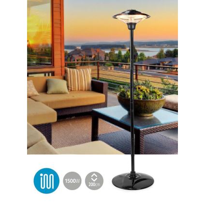 Terases infrasarkanais sildītājs 200 cm 1500W/230V IP34