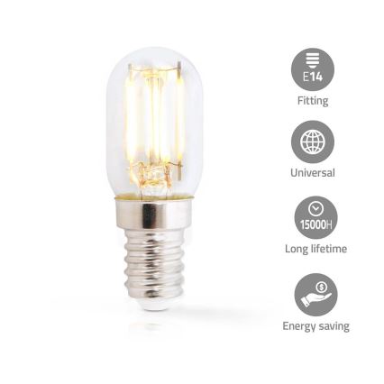 LED Ledusskapja spuldze T22 E14/1,5W/230V 1800K