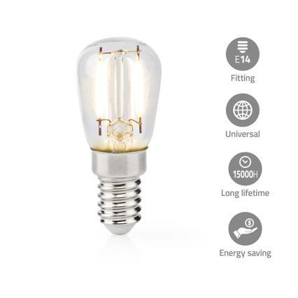 LED Ledusskapja spuldze T26 E14/2W/230V 2700K