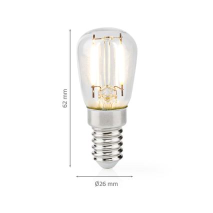 LED Ledusskapja spuldze T26 E14/2W/230V 2700K