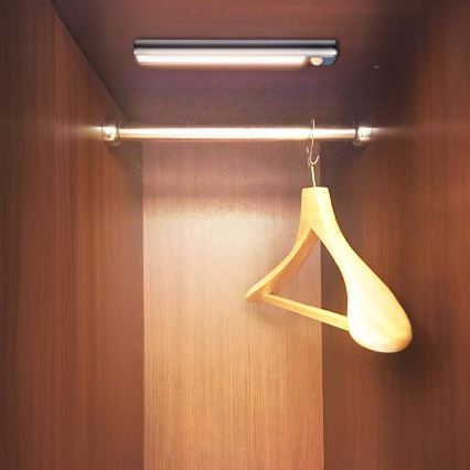 LED Uzlādējams magnētisks skapīša apgaismojums ar kustību sensoru LED/1W/1100 mAh 3000K