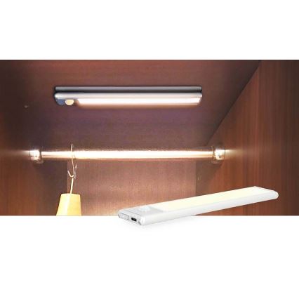 LED Uzlādējams magnētisks skapīša apgaismojums ar kustību sensoru LED/1W/1100 mAh 3000K