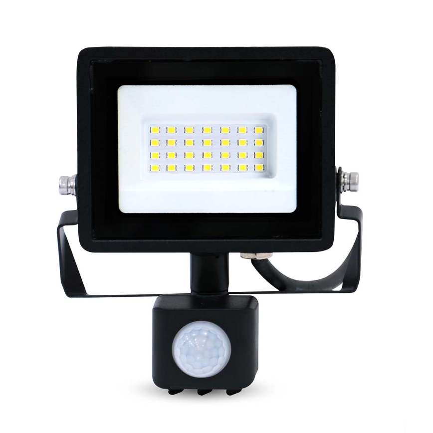 LED prožektors ar kustības un krēslas sensoru ar spraudni kontaktligzdai LED/20W/230V IP44