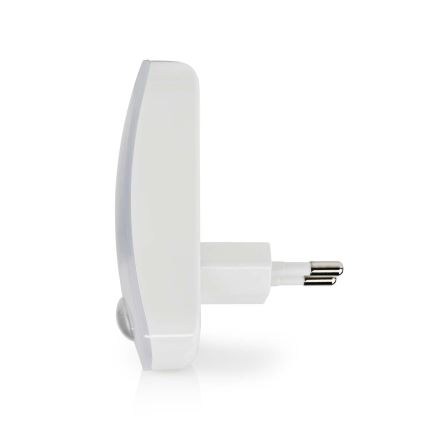 LED Orientējoša kontaktligzdas lampa ar kustības un krēslas sensoru LED/0,55W/230V balta