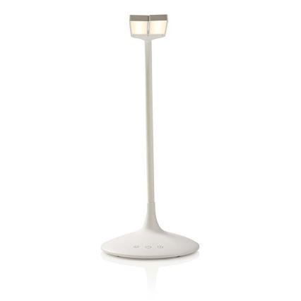 LED Aptumšojama galda lampa LED/6W/5V 2200 mAh balta