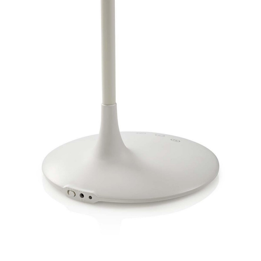LED Aptumšojama galda lampa LED/6W/5V 2200 mAh balta