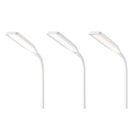 LED Aptumšojama skārienvadāma pielāgojama galda lampa ar 15W bezvadu uzlāde Qi LED/5,5W/230V 2700-6500K balta