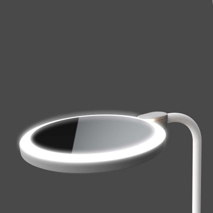 LED regulējamā uzlādējamā skārienjūtīgā lampa ar spoguli LED/6W/1200 mAh 3000/4000/5700K CRI 90 balta
