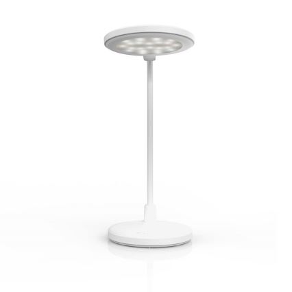 LED regulējamā uzlādējamā skārienjūtīgā lampa ar spoguli LED/6W/1200 mAh 3000/4000/5700K CRI 90 balta