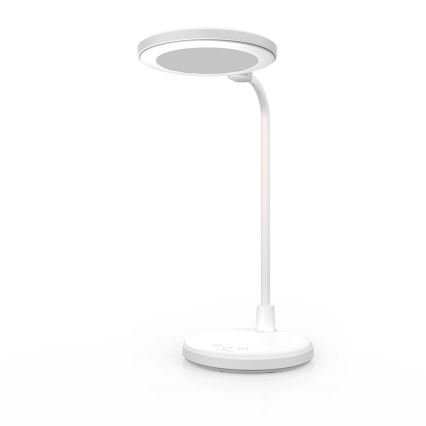 LED regulējamā uzlādējamā skārienjūtīgā lampa ar spoguli LED/6W/1200 mAh 3000/4000/5700K CRI 90 balta