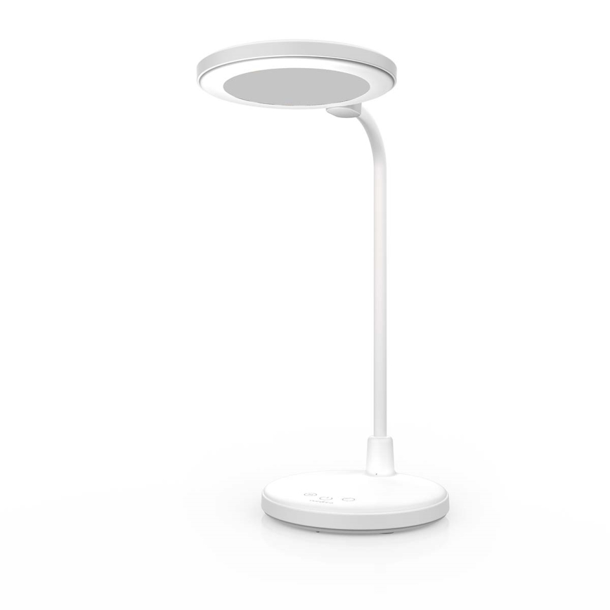 LED regulējamā uzlādējamā skārienjūtīgā lampa ar spoguli LED/6W/1200 mAh 3000/4000/5700K CRI 90 balta