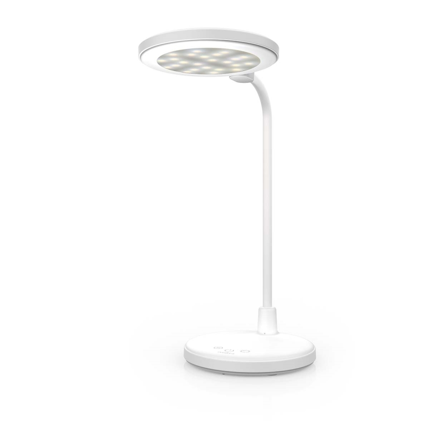 LED regulējamā uzlādējamā skārienjūtīgā lampa ar spoguli LED/6W/1200 mAh 3000/4000/5700K CRI 90 balta