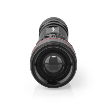 LED regulējams uzlādējams alumīnija lukturis LED/10W/5V 2200 mAh IPX7 melns