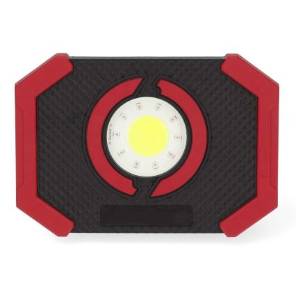 LED Aptumšojams uzlādējams prožektors ar ārējo akumulatoru LED/10W/3000 mAh IPX2