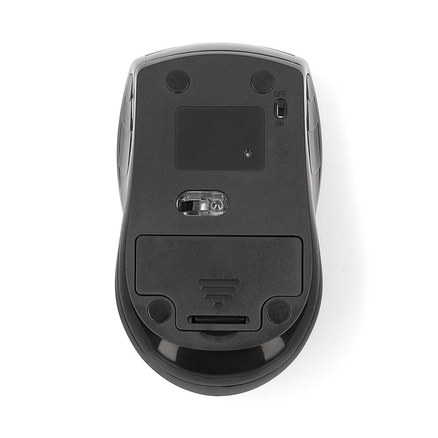 Bezvadu pele 800/1200/1600 DPI 2xAAA melna