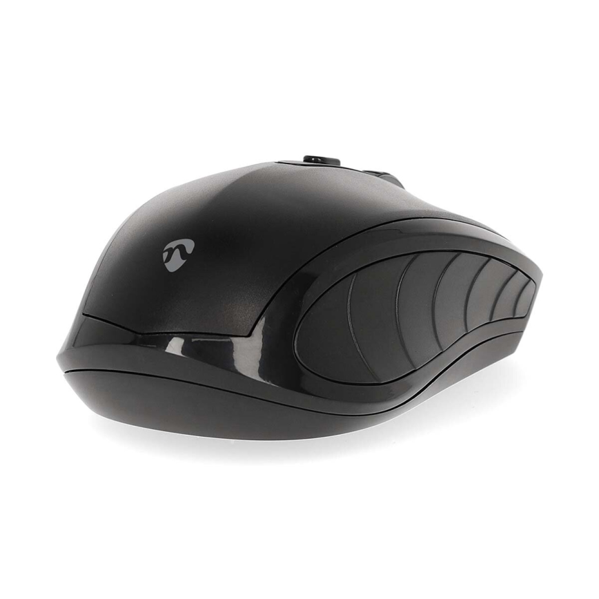 Bezvadu pele 800/1200/1600 DPI 2xAAA melna