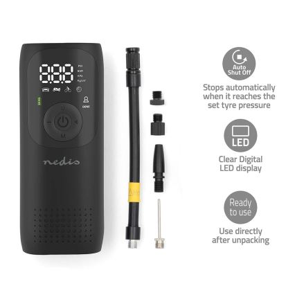 Digitālais kabatas kompresors 4000 mAh 5V